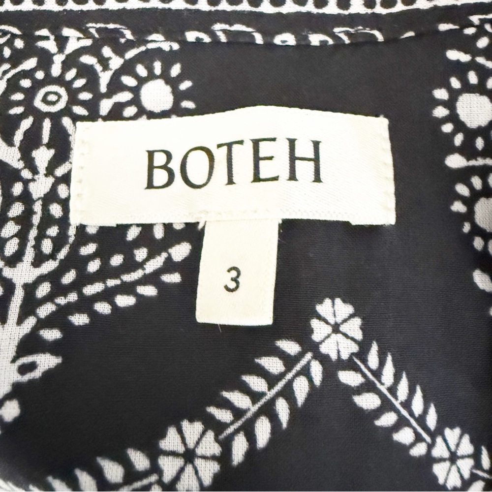 BOTEH Black HERMIA Maxi Dress Size 3 US 8 Casual Boho Summer Long Sleeve V-Neck - Picture 7 of 7
